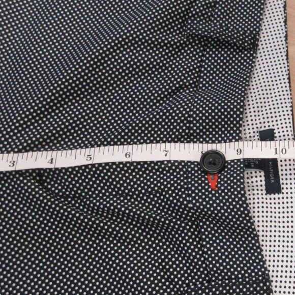 TOMMY HILFIGER Bermuda Shorts Women's Size 8 Black White Polka Dot Skimmer Capri - Picture 8 of 10